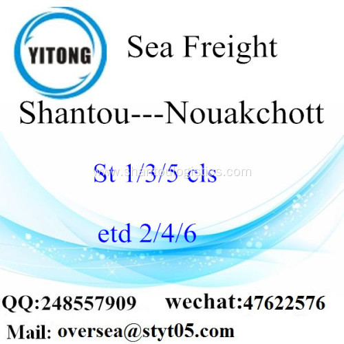 Shantou Port LCL Consolidation To Nouakchott